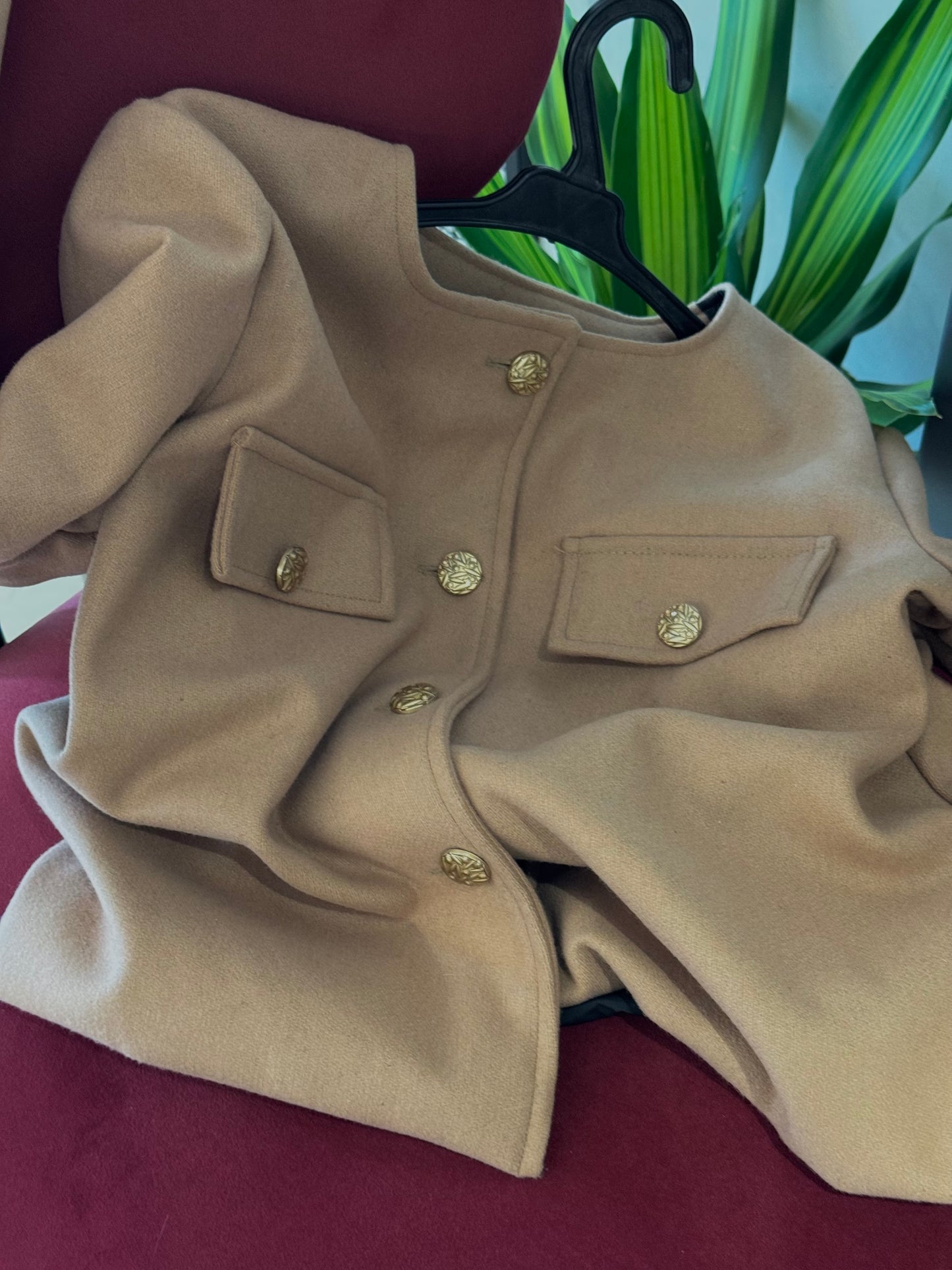 Beige Wool Blazer