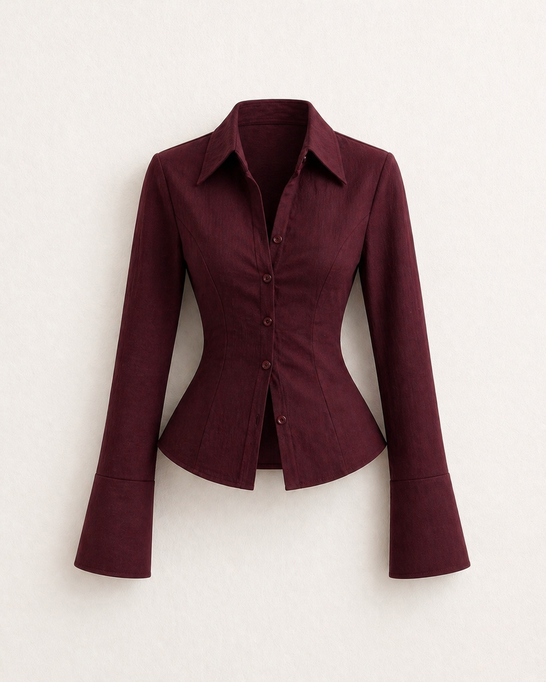 Burgundy Wine Button Down