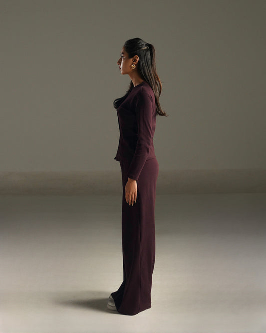 Deep Burgundy Co-ord Set