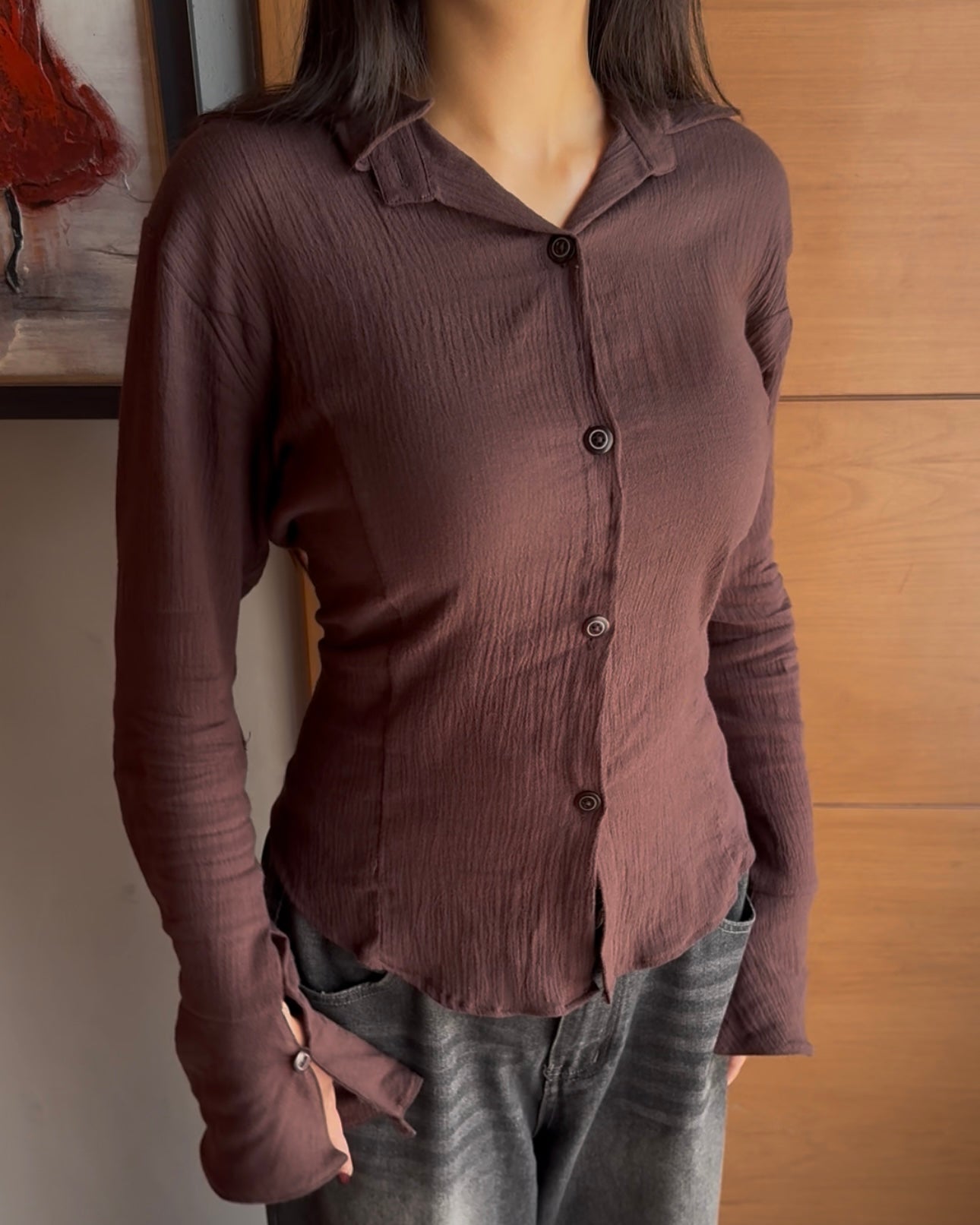Espresso Classic Button Down