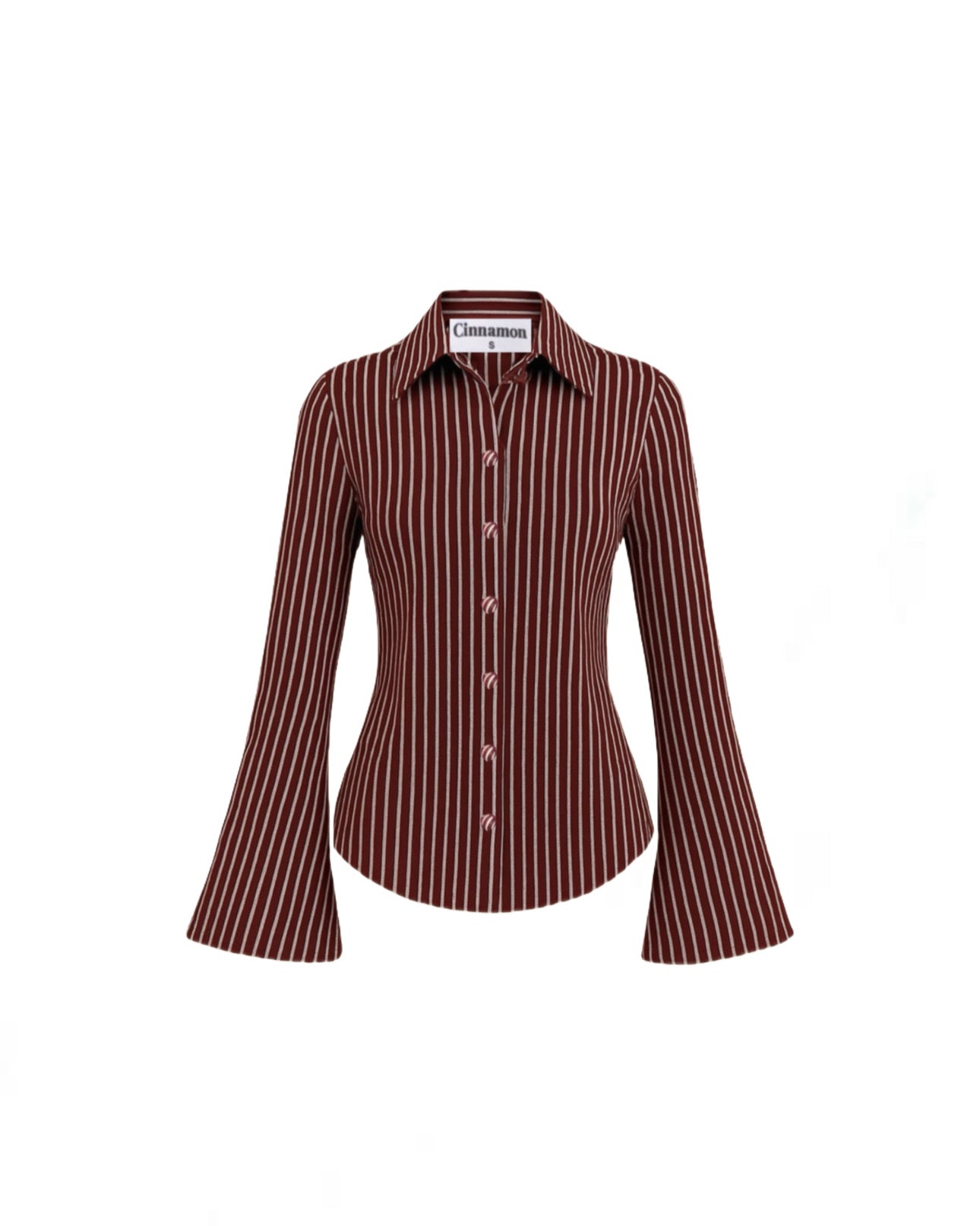 Brown Fitted Button Down